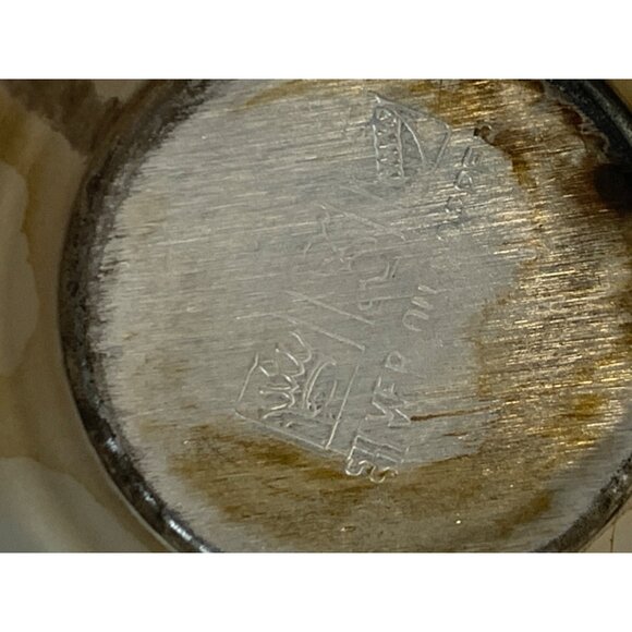 Vintage Silver Plated on Copper Cream & Sugar Set + Lid Marked 7271 Bridgerton - Picture 12 of 12